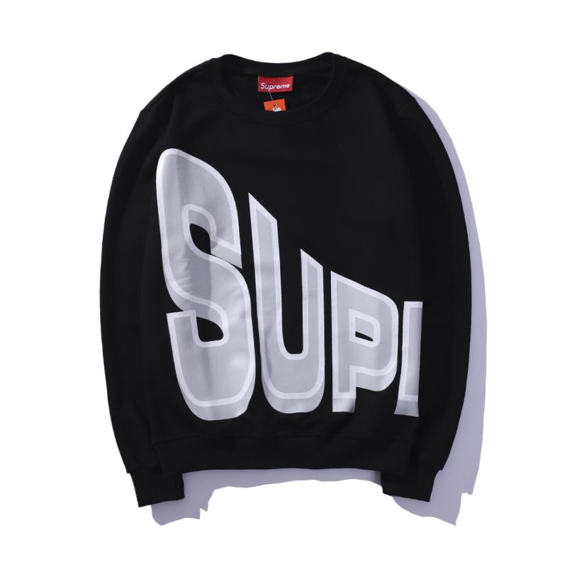 supreme 4 colors black grey blue red long sleeve big letter logo